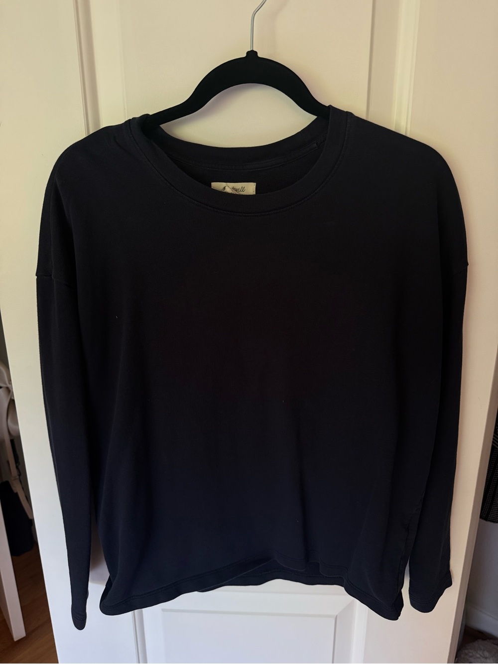 Classic Crewneck Women's Sweater - Navy